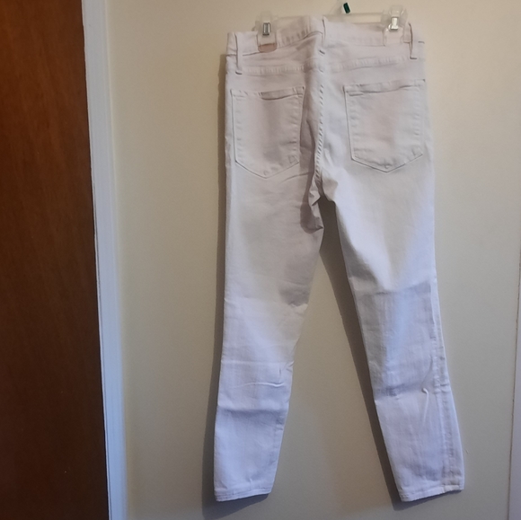 Frame Denim Le Skinny de Jeanne Crop White Skinny Jeans - Picture 13 of 14